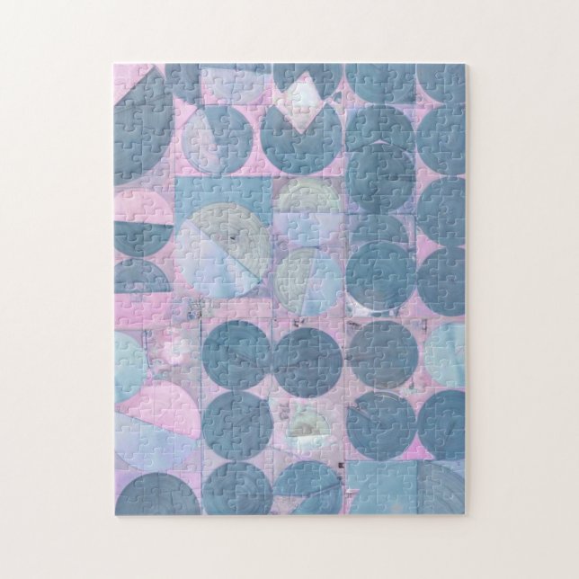 Dagarna för Rosa & Grått Puzzle Pussel (Vertikal)