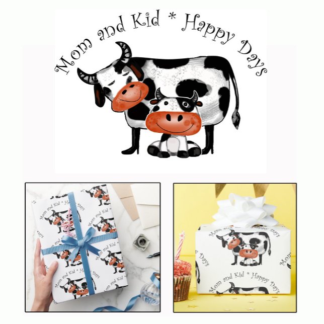 Dagarna mamma och Kid Lycklig Presentpapper (Skapare uppladdad)