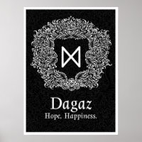 Dagaz /Happiness/ Black-version