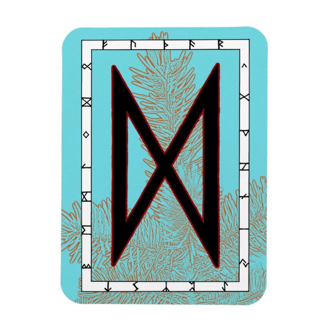 Dagaz Viking Rune Magnet - genombrott! (Vertikal)