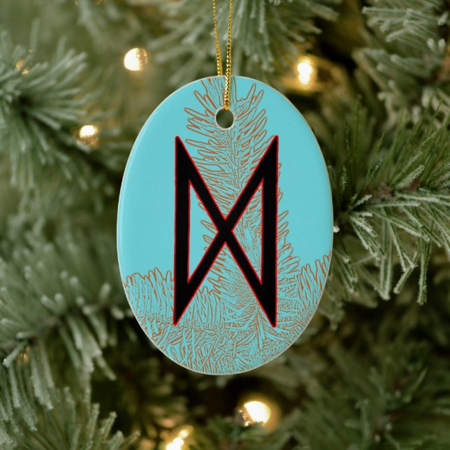 Dagaz Viking Rune Yule Ornament - Genombrott! (Träd)