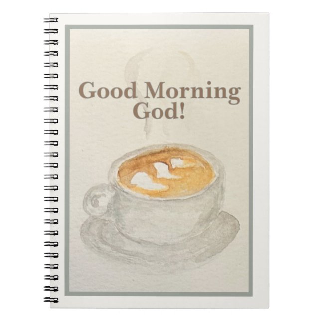 Dagbok: God morgon Gud — Morgonbön Anteckningsbok (Framsidan)