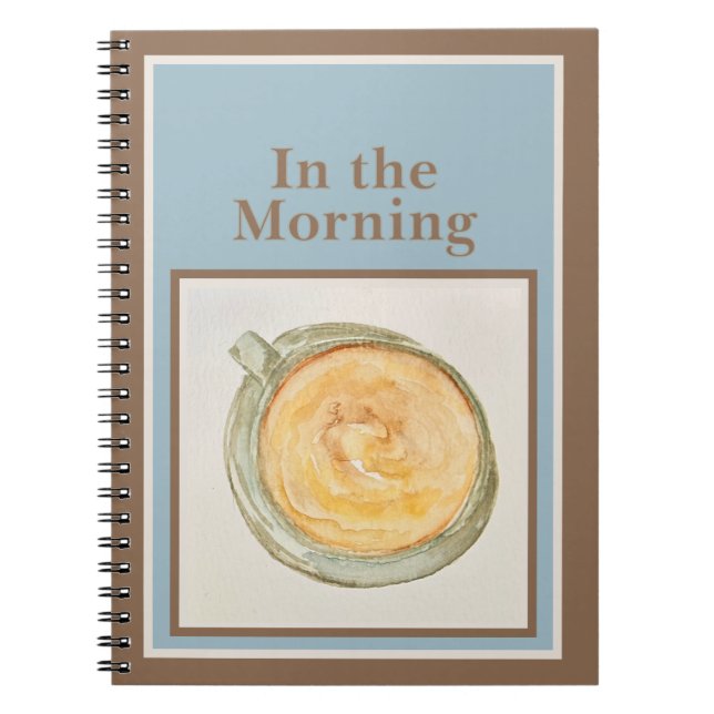Dagbok: På morgonen — Psalm 5:3-4 Anteckningsbok (Framsidan)