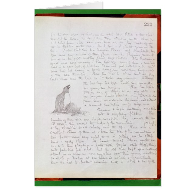 Dagboktillträde för 9th Januari, 1902 Hälsningskort (Framsidan)