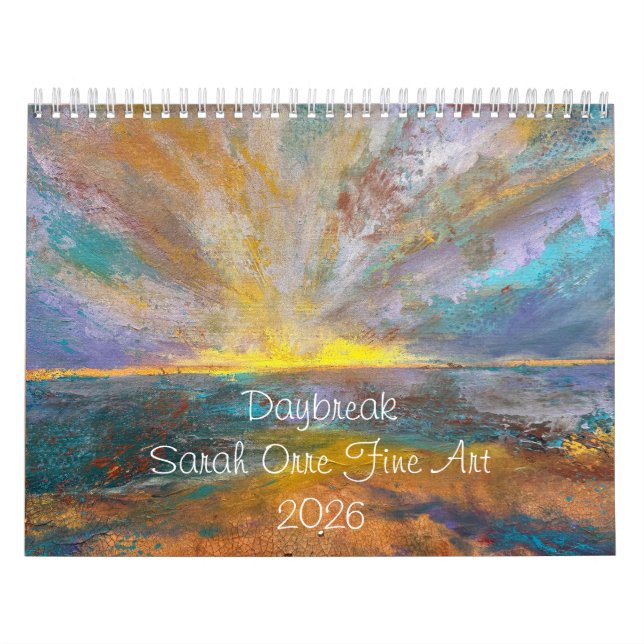 Dagbräckning 2026, Sarah Orre Fine Art-kalender Kalender (Omslag)