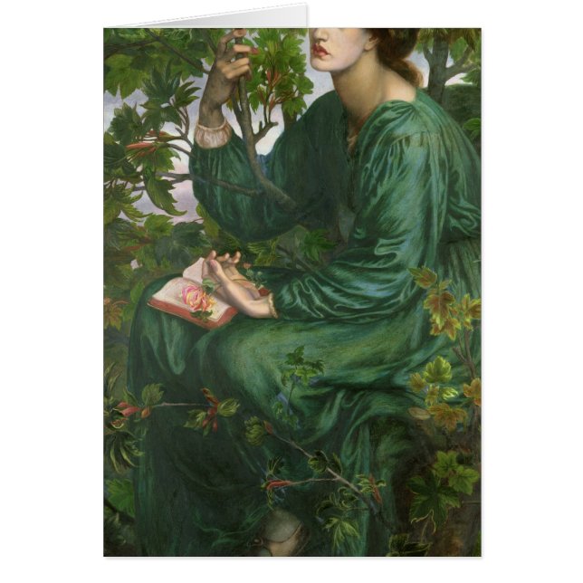 Dagdröm, 1880 hälsningskort (Framsidan)