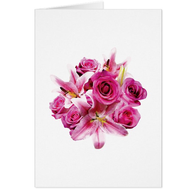 Dagdrömmareliljar och ro hälsningskort (Framsidan)