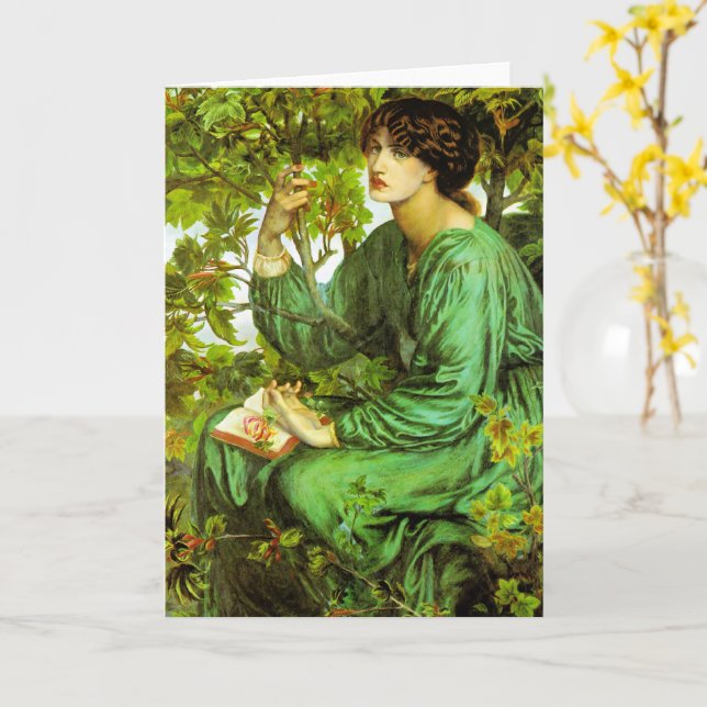 Dagdrömmen, finkonst, kort (Gul blomma)