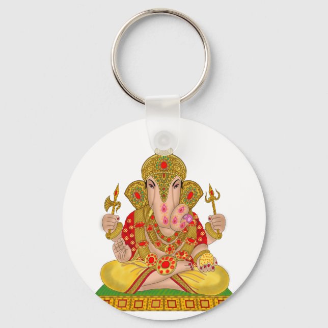 Dagduseth Ganesha Keychain Nyckelring (Framsida)