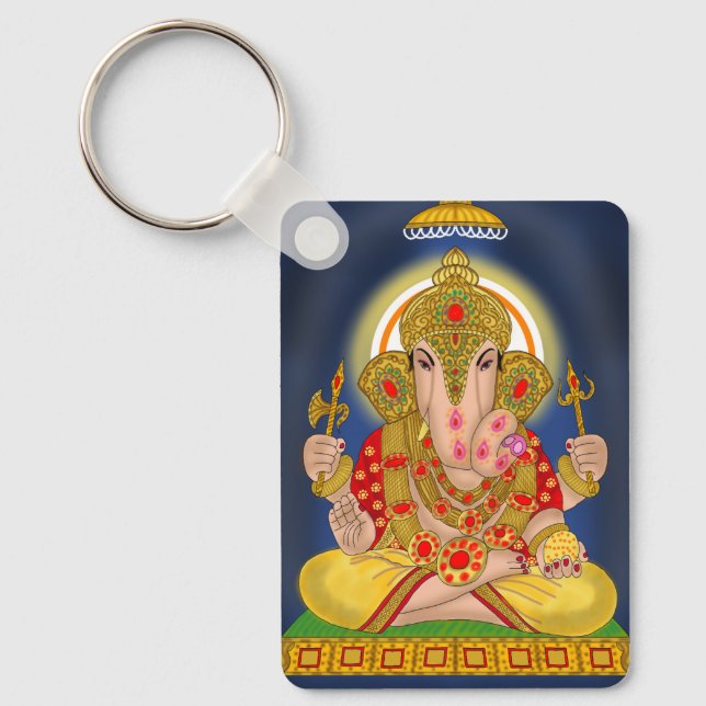 Dagduseth Ganesha Keychain Nyckelring (Framsida)