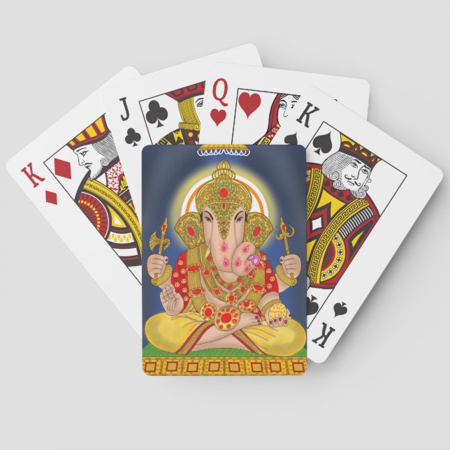 Dagduseth Ganesha-kort Casinokort (Baksidan)