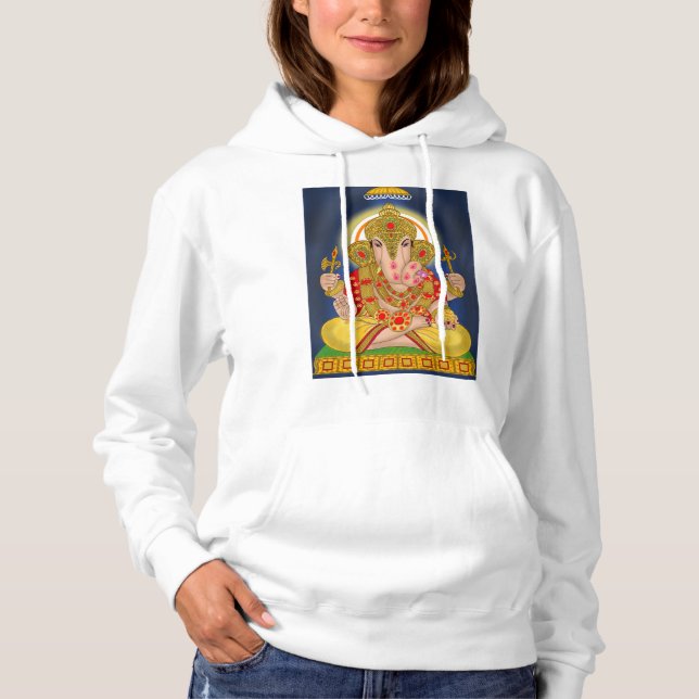 Dagdusheth Ganesha Hoodie T Shirt (Framsida)