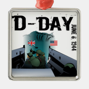 DAGEN 6 juni 1944 Julgransprydnad Metall