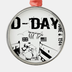 DAGEN 6 juni 1944 Julgransprydnad Metall