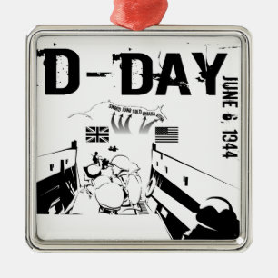 DAGEN 6 juni 1944 Julgransprydnad Metall