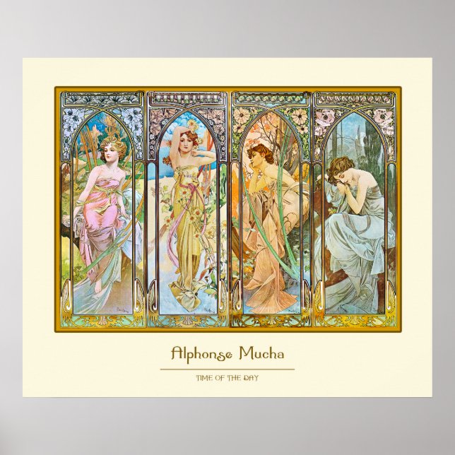 Dagen, Alphonse Mucha Poster (Framsidan)