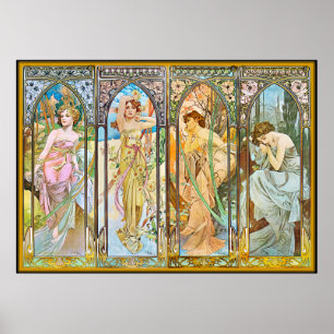 Dagen, Alphonse Mucha Poster