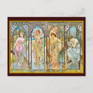 Dagen, Alphonse Mucha Vykort