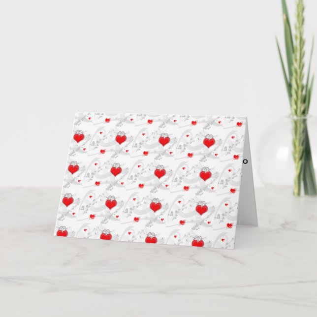 DAGEN ATT SÄGA I KÄRLEK ÄR DU-VALENTINS DAG/VARJE  HELGKORT (Framsida)