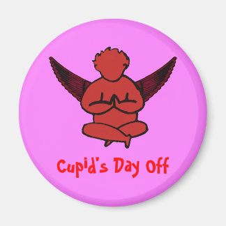 Dagen av Cupid Av - Alla hjärtans Yoga Magnet