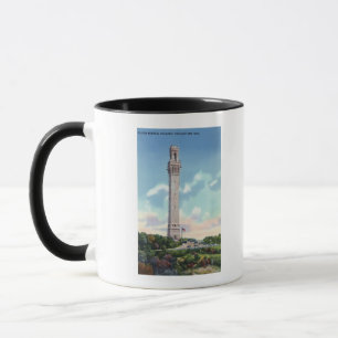 Dagen beskådar av vallfärdar minnesmärken mugg