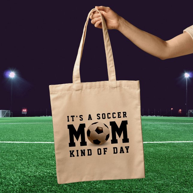 Dagen Black, Mamma Tygkasse (Soccer Mom Kind of Day Black Tote Bag
)