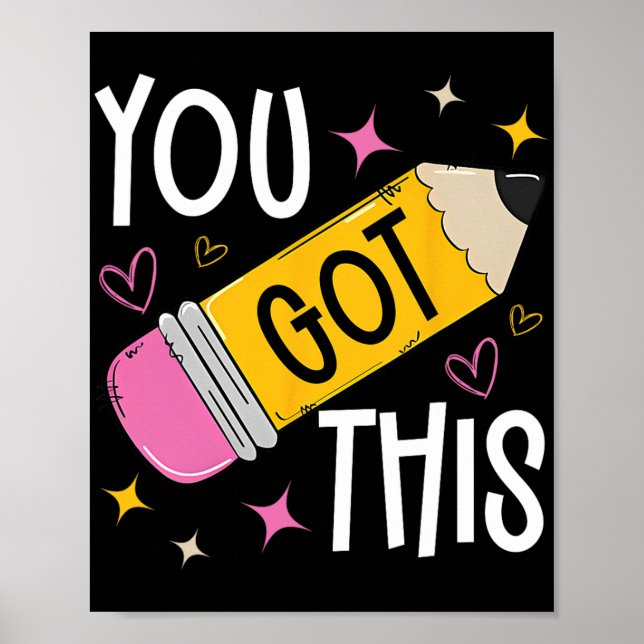 Dagen då du Har den här Cute Pencil Lärarfinalen. Poster (Framsidan)