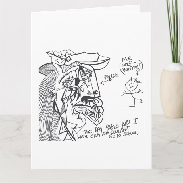 Dagen då Pablo och jag var sjuka… Kort (Framsida)