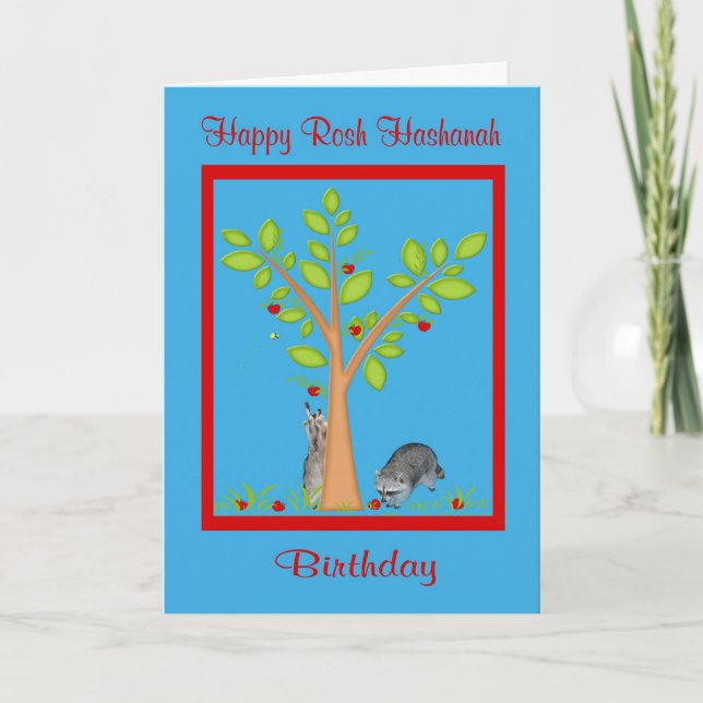 Dagen då Rosh Hashanah Greeting Card Helgkort (Framsida)