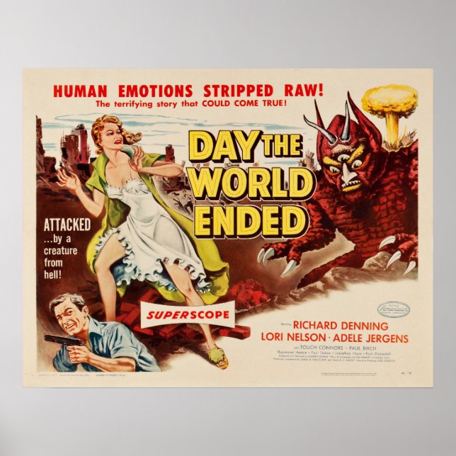 Dagen då världsfilmen slutade Poster Ad (Framsidan)
