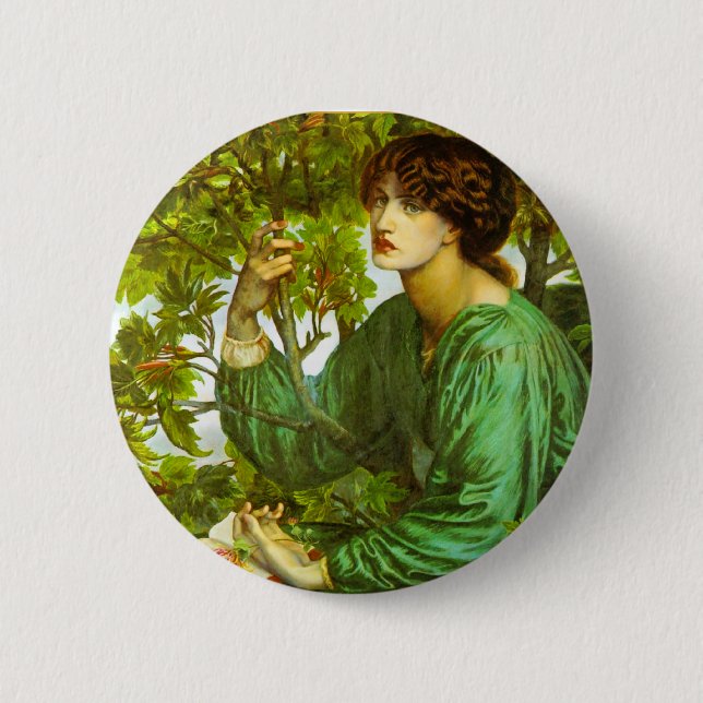 Dagen Dream av Dante Gabriel Rossetti Knapp (Framsida)