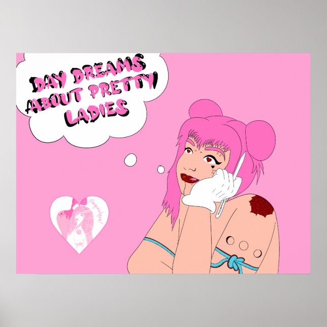Dagen drömmer om söt dam poster (Framsidan)