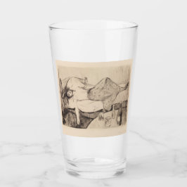 Dagen efter (av Edvard Munch) Glaskopp