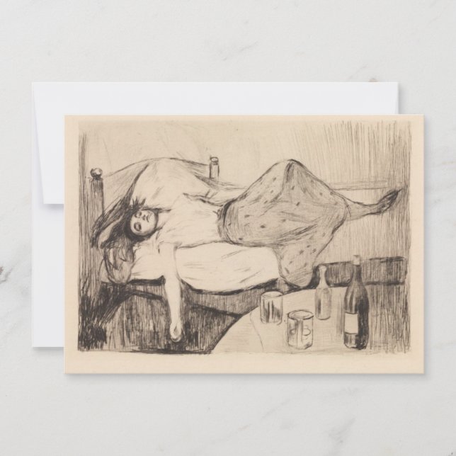 Dagen efter (av Edvard Munch) Kort (Framsida)