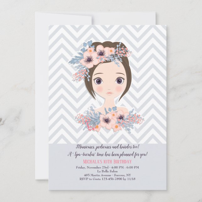 Dagen för Beauty Födelsedagsfest inbjudan (Framsida)