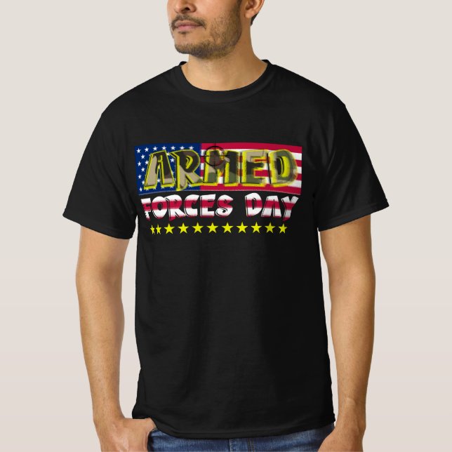 Dagen för de väpnade styrkorna t shirt (Framsida)