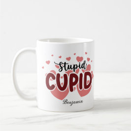 Dagen för den Anti alla hjärtans dag cupid-kupidda Kaffemugg