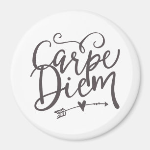 Dagen för den inspirerande citattecknet Diem Sieze Magnet