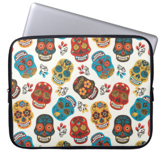 Dagen för död, sömlös mönster. laptop fodral