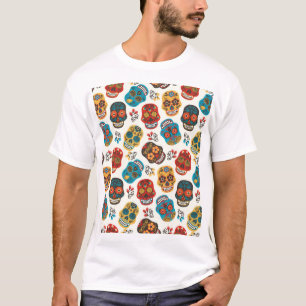 Dagen för död, sömlös mönster. t shirt