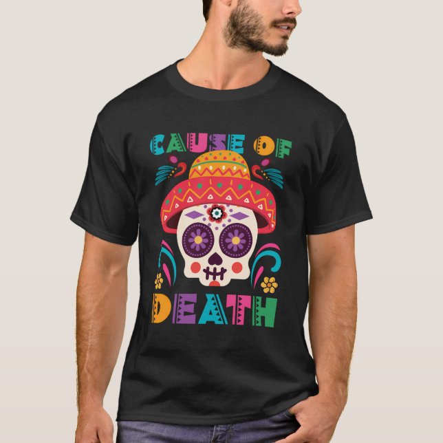 Dagen för Dold Sugar-Döskallarna Mexikanska DãA de T Shirt (Framsida)