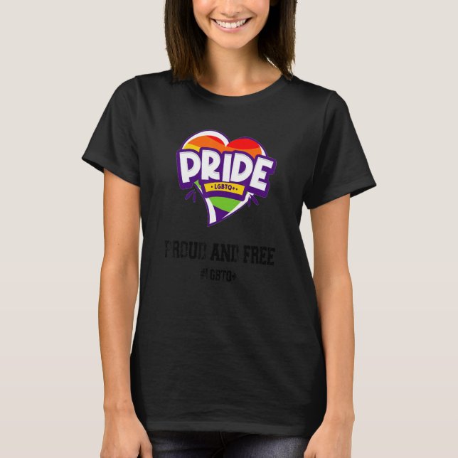 Dagen för fritt Pride Lgbtq Lgbt 2 T Shirt (Framsida)