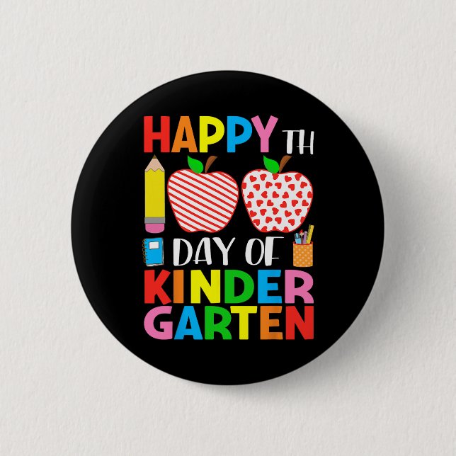 Dagen för Kindergarten-läraren och Student Hearts  Knapp (Framsida)