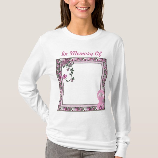 Dagen för KRW-bröstcancer 3 - skräddarsy fotoet Tee Shirt (Framsida)