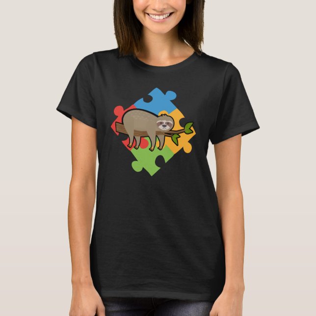Dagen för medvetandegörande om långsam puzzle Cute T Shirt (Framsida)