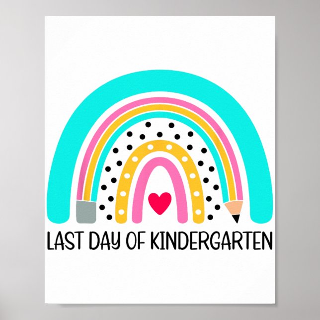 Dagen för skolskiftet Kindergarten Funny-gåvor til Poster (Framsidan)