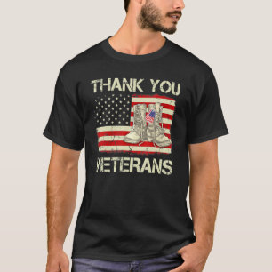 Dagen för Tack Veterans-bekämpningen av Boots Vete T Shirt