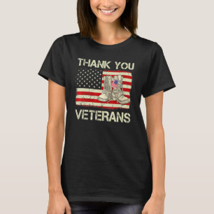 Dagen för Tack Veterans-bekämpningen av Boots Vete T Shirt