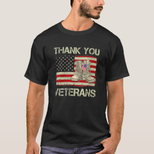 Dagen för Tack Veterans-bekämpningen av Boots Vete T Shirt