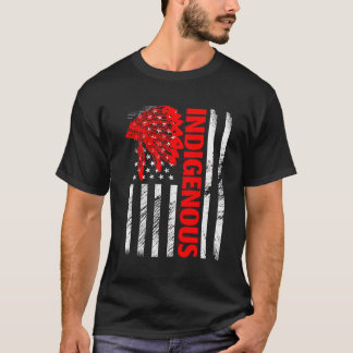 Dagen för ursprungsbefolkningar Dresp. Headdress U T Shirt